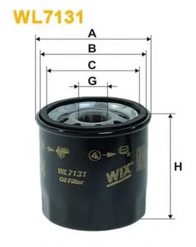 Фільтр масла WIX FILTERS 572 = WL7131 WIX Filters (WL7131)