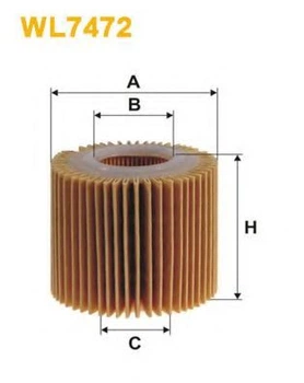 Фильтр масла WIX FILTERS 685/2 = WL7472 WIX Filters (WL7472)
