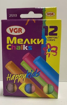 Мел цветной 12 штук 25113 VGR