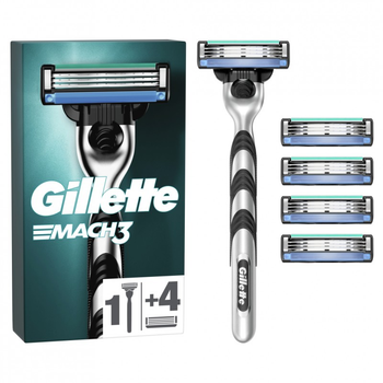 Бритва Gillette Mach3 c 5 змінними картриджами (7702018610181)