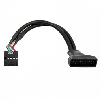 Переходник Chieftec CABLE-USB3T2 19PIN USB 3.0 to 9PIN USB2.0 10см