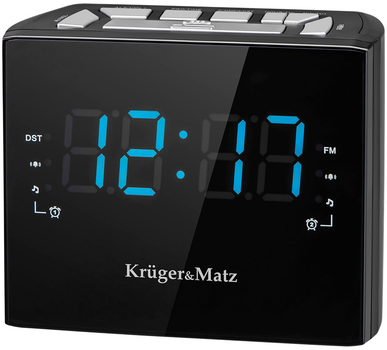 Радиоприемник Kruger&Matz KM0812 radio Clock Digital Black (KM0821)