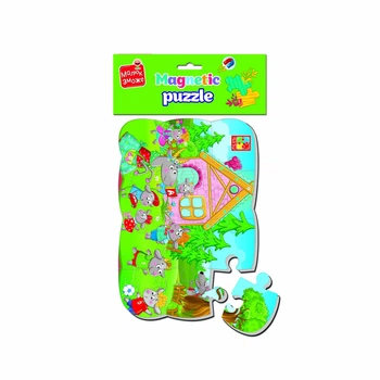 Магнитные пазлы Малыш сможет "Волк и семеро козлят" Vladi toys VT3301-06 А5 Укр