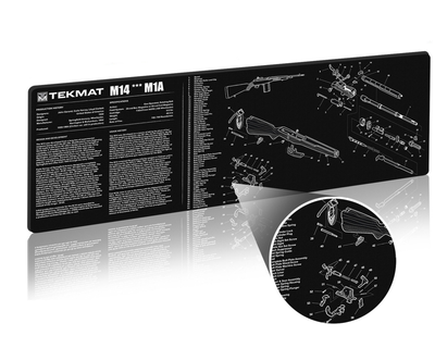 Коврик TekMat Ultra Premium 38 x 112 см с чертежом M14/M1A для чистки оружия 2000000117423