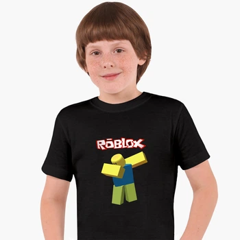 Детская футболка Роблокс (Roblox) (25186-1707) 122-128 см Хлопок Черный