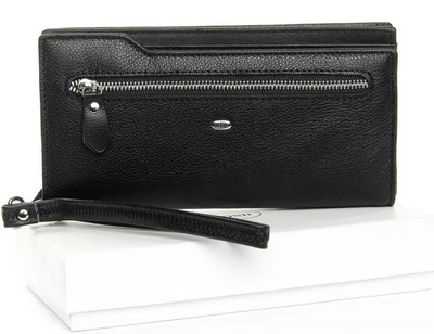 Женский кожаный кошелек Dr.Bond WMB-102M black