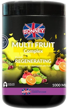 Маска Ronney Multi Fruit Complex Регенерирующая для сухих и поврежденных волос 1000 мл (5060589154759)