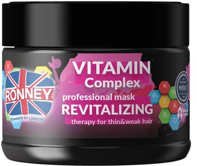 Маска Ronney Vitamin Complex Вітамінна для тонкого і слабкого волосся 300 мл (5060589155725)