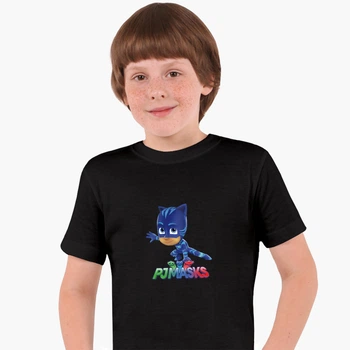 Детская футболка Герои в масках (PJ Masks) (25186-1614) 158-164 см Хлопок Черный