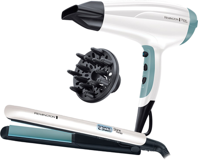 Выпрямитель для волос + Фен Remington S8500 Shine Therapy