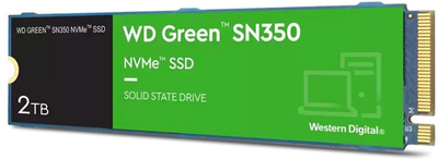 Western Digital Green SN350 2TB M.2 NVMe PCIe 3.0 QLC (WDS200T3G0C)