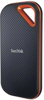 Dysk SSD SanDisk Extreme PRO 2TB 2.5" USB 3.2 Gen2 Type-C 3D NAND (TLC) Czarny/Pomaranczowy (SDSSDE81-2T00-G25) Zewnętrzny