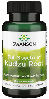 Swanson Kudzu 500 mg 60 kapsułek Układ Pokarmowy (SW1034)