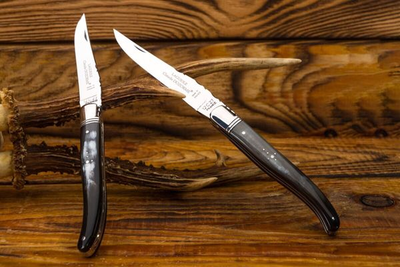 Нож карманный Claude Dozorme, Laguiole Classic, ручка из черного рога (1.60.140.64MI)