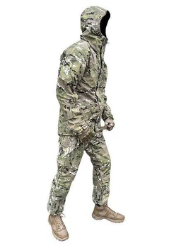 Чоловічий тактичний костюм ріп-стоп на флісі ЗСУ Мультикам 20222170 9981 56 розмір хакі (OPT-46001)