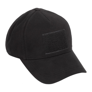 Бейсболка тактическая военная Legion 100% Х/Б Black армейская черная кепка (OPT-6841)