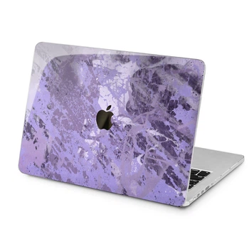 Чохол пластиковий для Apple MacBook Pro 14 M1 M2 M3 M4 M5 2021-2026 (Акварель фіолетового кольору) A2442/A2779/A2918/A2992/A3401/A3112/A3185/A3434/A3426/A3427 макбук