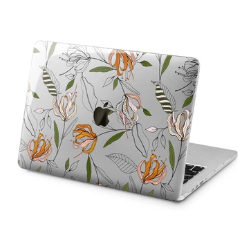 Чехол пластиковый для Apple MacBook Neo 13 (A18 Pro) 2026 (Флора паттерн) A3404 макбук нэо 13" inch