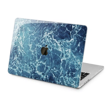 Чехол пластиковый для Apple MacBook Air 13 M2 M3 M4 M5 2022-2026 (Голубая вода) A2681/A3113/A3240/A3449 макбук эйр 13.6" аир