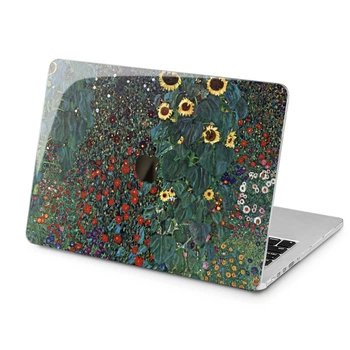 Чехол пластиковый для Apple MacBook Pro 15 2016-2019 (Сад с подсолнухами в деревне) A1707/A1990 макбук про 2017 case 15.4" 2018 hard cover