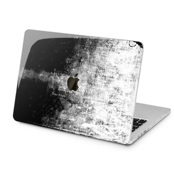 Чехол пластиковый для Apple MacBook Neo 13 (A18 Pro) 2026 (Черно-белая тема) A3404 макбук нэо 13" inch
