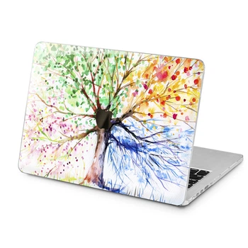 Чехол пластиковый для Apple MacBook Neo 13 (A18 Pro) 2026 (Цветное дерево) A3404 макбук нэо 13" inch