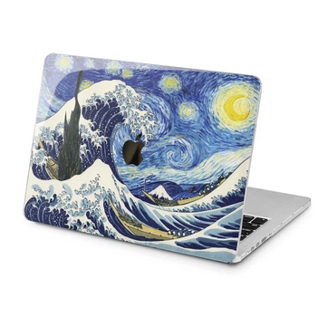 Чохол пластиковий для Apple MacBook Pro 14 M1 M2 M3 M4 M5 2021-2026 (Велика хвиля, Канагава, Ван Гог) A2442/A2779/A2918/A2992/A3401/A3112/A3185/A3434/A3426/A3427 макбук