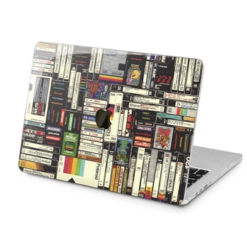 Чехол пластиковый для Apple MacBook Neo 13 (A18 Pro) 2026 (Видеокассеты паттерн) A3404 макбук нэо 13" inch