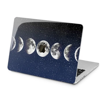 Чехол пластиковый для Apple MacBook Air 15 M2 M3 M4 M5 2023-2026 (Фазы луны) A2941/A3114/A3241/A3448 макбук