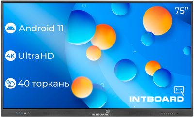 Інтерактивна панель INTBOARD GT75 (Без OPS)