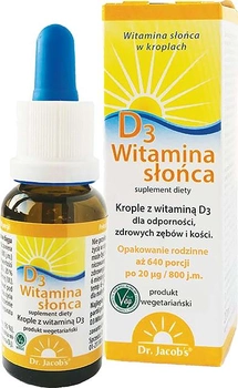 Вітамін D3 Dr. Jacob's вітамін сонця 20 мл (DJ790)