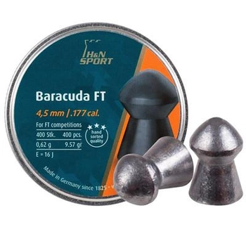 Пули для пневматических ружей H&N Baracuda FT 0.62гр 400шт