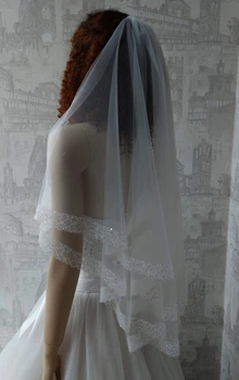 Двухслойная фата айвори Lady Solomia СE-55