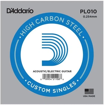 Струна для гитары D'Addario PL010 Plain Steel 010