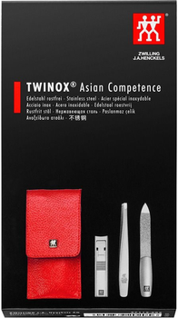 Zestaw do manicure Zwilling Beauty Twinox Red 3 elementy (97119-002-0)