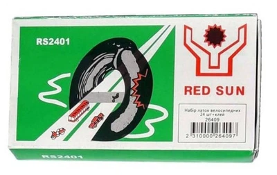 Набір велосипедних латок для камер Red Sun RS2401 клей (ремкомплект) (5678)