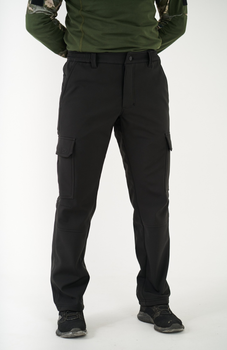 Тактические штаны UKM Софтшел 54-56 (L) черный прямые
