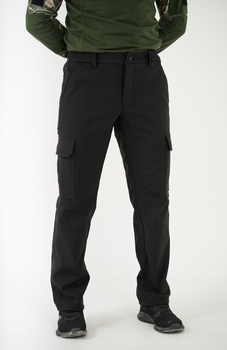 Тактичні штани UKM Софтшел 50-52 (M) чорні прямі