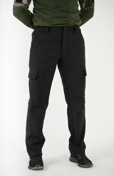 Тактичні штани UKM Софтшел 60 (XXL) чорні прямі