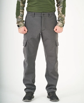 Тактичні штани UKM Софтшел 50-52 (M) сірі прямі
