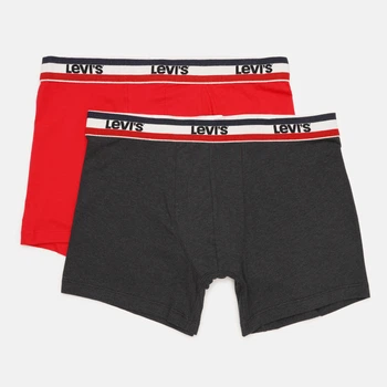 Набір трусів боксерів чоловічих Levi's 701223908-004 M 2 шт Red/Black (8720245438223)