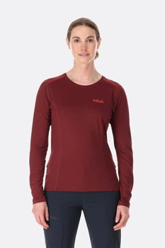 Лонгслив женский Rab Force LS Tee Womens 8 Бордовий
