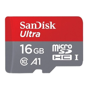 Карта памяти SanDisk microSDHC 16GB Class 10 UHS-I Ultra A1 (98Mb/s) (SDSQUNC-016G-ZN3MN)