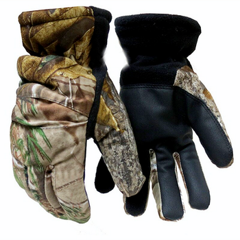 Чоловічі рукавички на Хутрі, Камуфляж (ліс, дубок)