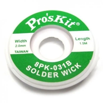 Оплётка ProsKit для снятия припоя 8PK-031B (2,0 мм, длина 1,5м)