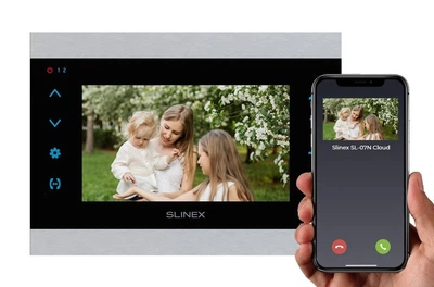 IP видеодомофон Slinex SL-07N Cloud silver_black