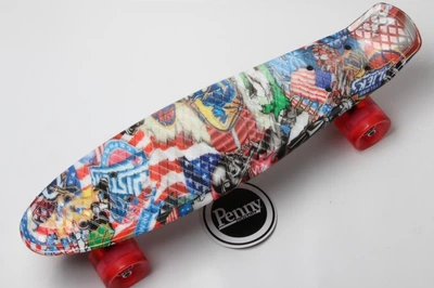 Скейт Пенни борд Penny board Graffics 22 Light Multi Flag