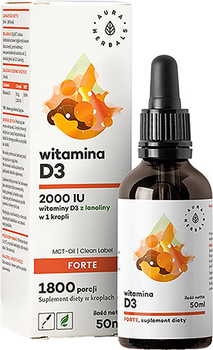 Witamina D3 Aura Herbals 2000 FORTE 50 ml (AH914)