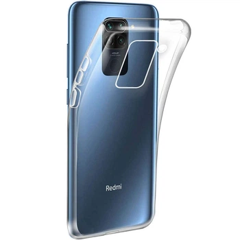 Чехол Silicone Case WS Xiaomi Redmi Note 9/Redmi 10x Прозрачный