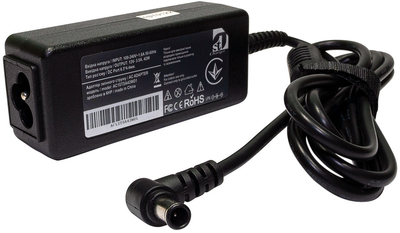 Блок живлення 1StCharger для ноутбуків Samsung 42Вт 12В 3.5A 6.5x4.4 мм + кабель живлення (AC1STSA42WD1)